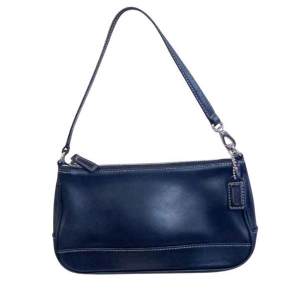 Coach vintage y2k 2004 black leather mini Hampton demi bag  Leather Bag 7785 - Picture 1 of 5